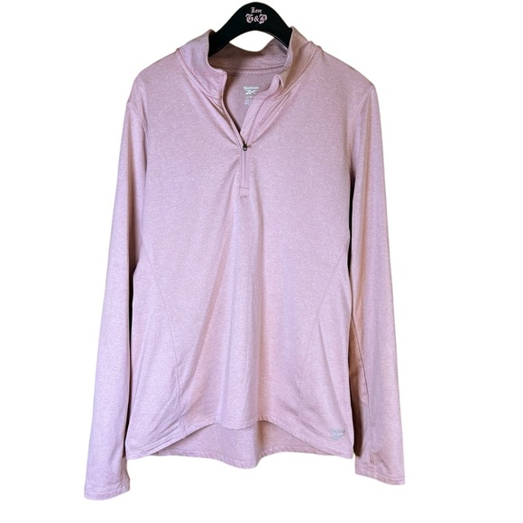 Reebok size Large Pink Long Sleeve Pullover - Picture 1 of 4